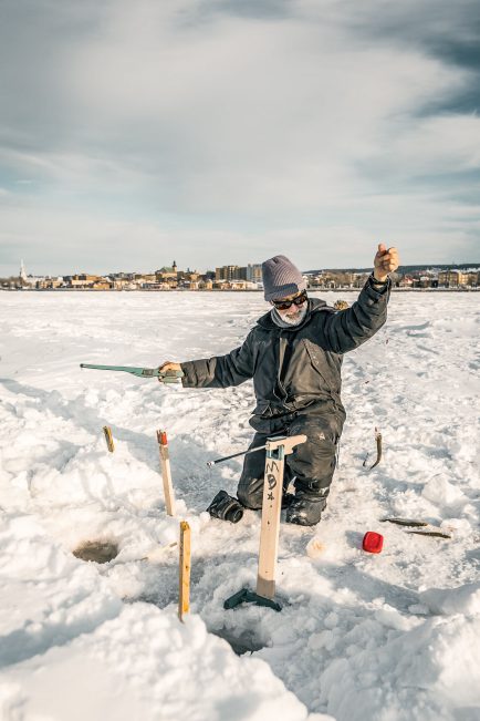 Pêche sur glace à Rimouski